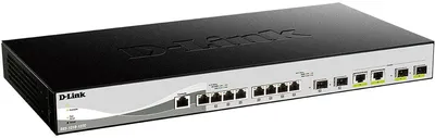 Коммутатор D-Link DXS-1210-12TC/B1A, L2+, 8×10GBase-T, 4×SFP+