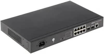 Коммутатор Dahua DH-PFS4210-8GT-150, L2, 8×1GbE PoE, 2×100/1000 Base-X, 150W