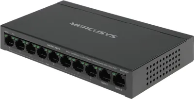 Коммутатор Mercusys MS110CP, 8×FE PoE+, 2×1GbE, 65W