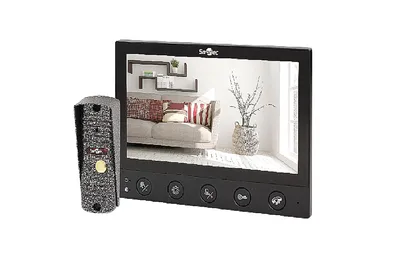 Комплект видеодомофона Smartec ST-MS607HS-BK, 7" AHD, 1080P, черный