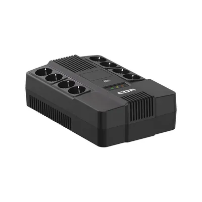 ИБП CBR [UPS-OFK-101E-900] 900VA/540W,  Schuko CEE 7 Outlets: (x4 Battery & Surge Protected; x4 Surge Protected), LCD, USB-B, USB-A charger, 12V/9Ah