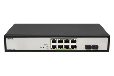Управляемый гигабитный 8 портовый Web Smart PoE коммутатор POWERTONE PWS-2S08G-120RM