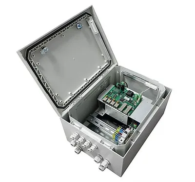 PSW-2G+Box - Управляемый гигабитный уличный коммутатор TFortis, 4 порта с PoE+ (до 60 Вт), 2 оптических порта SFP, встроенный оптический кросс.