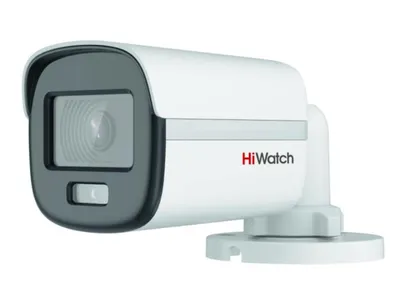 Камера аналоговая HiWatch DS-T200L(B)(3.6mm), 2Мп, ColorVu, микрофон