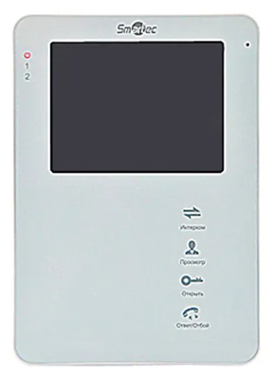 Монитор видеодомофона Smartec ST-MS204M-WT, 4", 4-проводной, белый