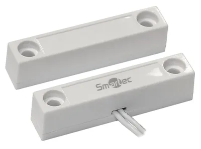 Датчик магнитоконтактный Smartec ST-DM122NO-WT, NO, накладной, 25мм, белый
