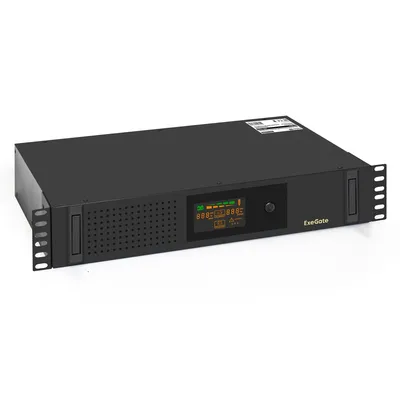 Повреждение упаковки Exegate EX293850RUS ИБП ExeGate ServerRM UNL-1000.LCD.AVR.2SH.3C13.USB.2U <1000VA/650W, Color LCD, AVR, 2*Schuko+3*C13, USB, 2U, установка в стойку, Black>