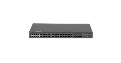GL-SW-G201-28SC - Управляемый коммутатор GIGALINK, L2++ Stack, 16*1000Base-X SFP, 8*комбо 100/1000Base-T/SFP, 4*1/10Гбит/с SFP+, 1 RJ45 консольный порт, 1U 19", 220В