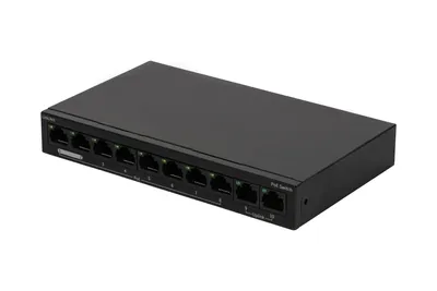 Неуправляемый 8 портовый POE коммутатор Uniview NSW2020-10T-POE-IN-NB