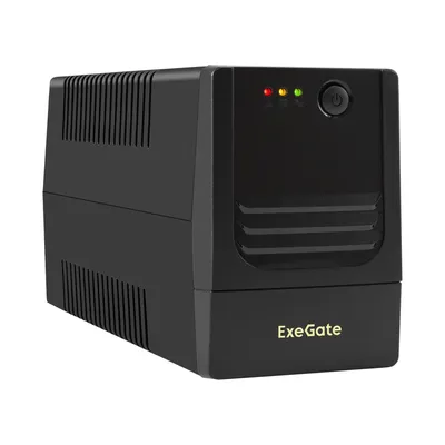 Повреждение упаковки Exegate EX299468RUS ИБП ExeGate Power NB-400.LED.AVR.2SH (400VA/240W, LED, AVR, 2*Schuko, батарея 12V 4.5Ah, Black)