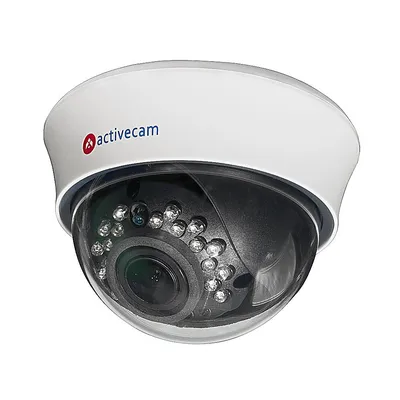 TVI-камера ActiveCam AC-H1D2, купольная, 1Мп, 2.8-12мм