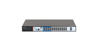 GL-SW-G205-24P - Коммутатор GIGALINK, WEB Smart управляемый, 24 PoE (802.3af/at) портов 10/100/1000Мбит/с 8 до 250 метров cat.6, 2*SFP 1000Мбит/с, 400Вт APO&R