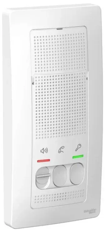 Schneider Electric BLNDA000011 BLANCA ПЕРЕГОВОРНОЕ УСТРОЙСТВО (ДОМОФОН), настен.монтаж,  4,5В,  БЕЛЫЙ