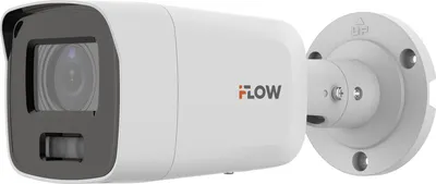 IP-камера цилиндрическая IFLOW F-IC-2184CM(4mm), 8Мп, объектив 4мм, Smart подсветка 40м