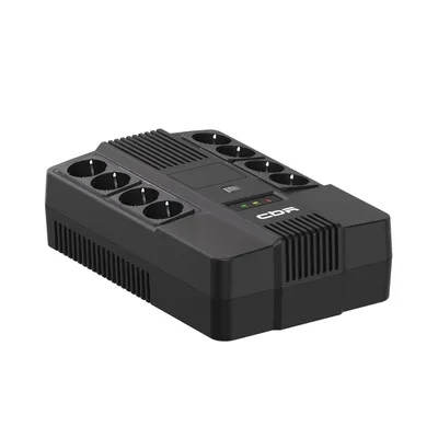 Повреждение упаковки ИБП CBR [UPS-OFK-101E-1000] 1000VA/600W,  Schuko CEE 7 Outlets: (x4 Battery & Surge Protected; x4 Surge Protected), LED, AVR, 12V/10Ah