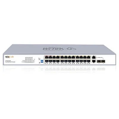 Коммутатор Wi-Tek WI-PCES226GF, 24×FE PoE+2×Combo GE/SFP, 280W, Easy Smart