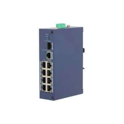 Коммутатор Dahua DH-CHS4110-8ET (L2) 8x100Мбит/с 1x1Гбит/с 1xКомбо(1000BASE-T/SFP) управляемый