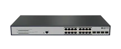 Коммутатор BDCOM S2500-16P4S, L2, 16×1GbE PoE 240W, 4×SFP