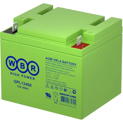 Аккумулятор WBR GPL12400, 12В, 40А·ч