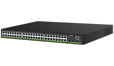 Коммутатор RVI RVi-1NSM48G-4SP, L3, 48xPoE, 4xSFP+, 740W