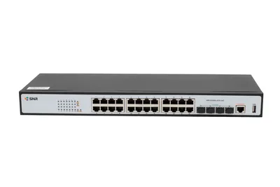 SNR SNR-S2989G-24TX-2AC Управляемый коммутатор уровня 2+, 24 порта 10/100/1000Base-T, 4 порта 1/10G SFP+, VSF HA, два встроенных БП ~220V AC