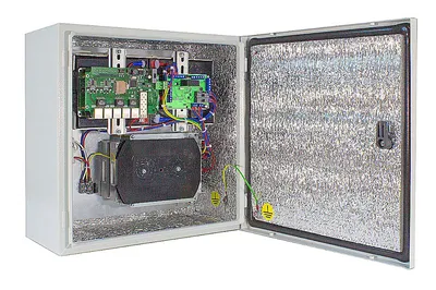 Уличный коммутатор с ИБП Релион-SW-М-1G-1/4Poe+/140W-UPS - 1 Гбит/с, Один SFP-слот/ Один 10/100 Base-Tx порт, Стальной корпус, Встроенный оптический кросс, 4 порта 10/100 Base-Tx PoE+. Бюджет мощности PoE - 140Вт.
