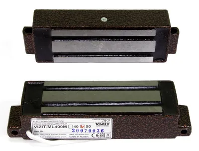 Замок электромагнитный Vizit VIZIT-ML400М-40-50-4, накладной, 400кг, 12DC