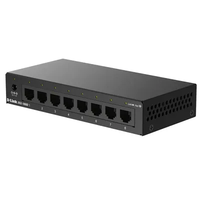 Коммутатор D-Link DGS-1008D/V/S1A, неуправляемый, 8×1GbE