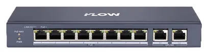 Коммутатор iFlow F-SW-EU410POE-V/L, 8×PoE, 2×1000M uplink