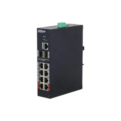 DH-HS4210-8GT-110 - 10-портовый управляемый гигабитный коммутатор с PoE, промышленное исполнение