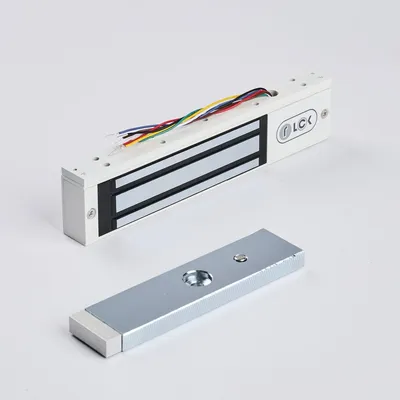 R-Lock RL-EM180-0SW - Электромагнитный замкок, 180кг, DC12/24B, цвет белый, RAL9016(белый), два датчика втроены в корпус замка: датчик Холла и магнито-контактный датчик