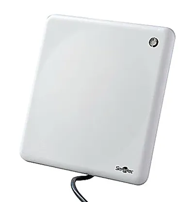 Считыватель Smartec UHF ST-LR321 - интерфейс Ethernet, RS232, RS485, Wiegand26/34, дальность 0-10 м, -30°- 60° С, 30.5 х 30.5 х 9.0 см, 12 В DC, 1 А. Видеопример работы считывателя