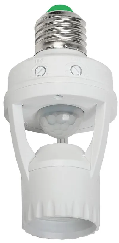 Датчик движения ДД-045 E27 60Вт 360град 6м IP20 белый