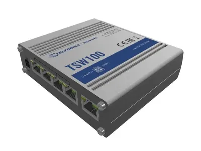 TSW100000000 - Неуправляемый  промышленный коммутатор модели TSW100  /5 10/100/1000 ports PoE+Switch  коммутатор