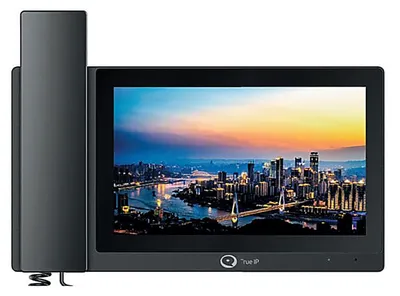 IP-монитор True IP TI-3720BPH, 7", с трубкой, 12В/PoE, черный