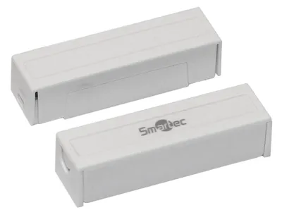 ST-DM126NC-WT - Магнитоконтактный датчик, НЗ, белый, накладной для деревянных дверей, зазор 25 мм