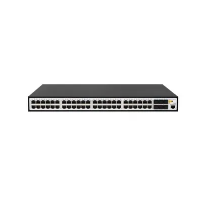 Повреждение упаковки SNR SNR-S5310G-48TX-POE Управляемый PoE коммутатор уровня 2+, 48 портов 10/100/1000Base-T, 6 портов 1/10G SFP+, PoE бюджет 450W, встроенный БП 90-264V AC.