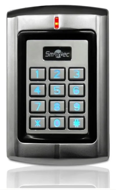 ST-PR140EK - Считватель EM Smartec с клавиатурой, интерфейс Wiegand, 3-6 см, -30°+60°С, 128x82x28 мм, 10-14 В DC, 40 мA