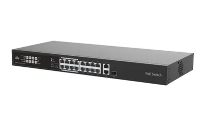 Коммутатор Uniview NSW2020-16T1GT1GC-LPOE-IN, 16×PoE 100Mbps, 1×GbE, 1×Combo, 7.2 Gbps