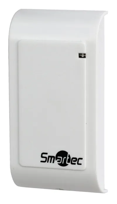 Считыватель Smartec MIFARE ST-PR011MF-WT - белый, интерфейс Wiegand26/Wiegand34, до 3-8 см, -45°+60°С, 82х42х15 мм, 12 В DC, 30 мA
