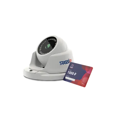 IP-камера Trassir Cloud Outdoor Sphere, TR-D2S5 v2 2.8мм + облако 6 мес