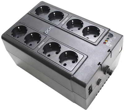 ИБП Powercom SPD-850E CUBE, 850ВА/510Вт, черный