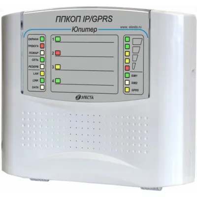 Прибор приемно-контрольный Элеста Юпитер-1431, 4 ШС, 2 SIM, Ethernet