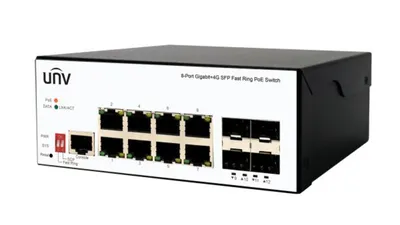 Коммутатор Uniview ISW5000-8GT4GP-POE-IN, 8×GbE, 4×SFP, PoE, L2