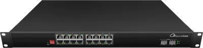 Коммутатор SpaceCam SC-16GP-285-2G(A), неуправляемый, 16×1GbE PoE, 2×SFP, 285Вт
