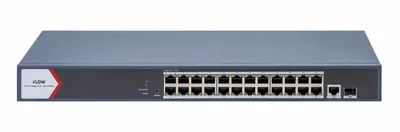 Коммутатор iFlow F-SW-EM626POE-VM/L, 24×1GbE PoE + 1×SFP, 230W, L2