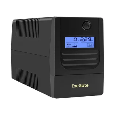 ИБП ExeGate EX299751RUS, 600VA/360W, LCD, AVR, 4×C13
