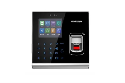 Терминал доступа Hikvision DS-K1T201AMF со встроенными считывателями Mifare карт и отпечатков пальцев, 2.8" цветной TFT LCD экран с разрешением 320×240