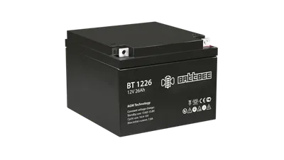 Аккумулятор Delta BT 1226, 12В, 26Ач, болт+гайка