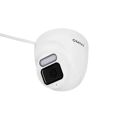 Камера сетевая купольная 4Мп OMNY LT-244AWF28K-SP с микрофоном, объектив 2.8мм, WDR, Super-ISP и видимой подсветкой